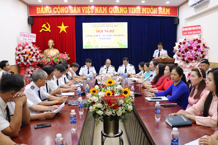 CẢNG VỤ HÀNG HẢI CẦN THƠ TỔ CHỨC THÀNH CÔNG HỘI NGHỊ CÔNG CHỨC, VIÊN CHỨC, NGƯỜI LAO ĐỘNG NĂM 2025