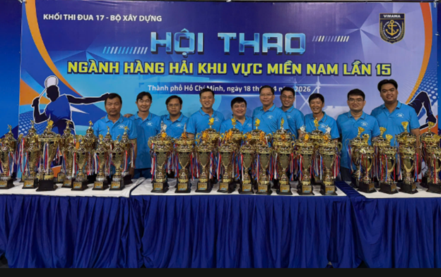 Cảng vụ Hàng hải Cần Thơ tham gia Hội thao ngành Hàng hải khu vực miền Nam lần thứ 15 năm 2026